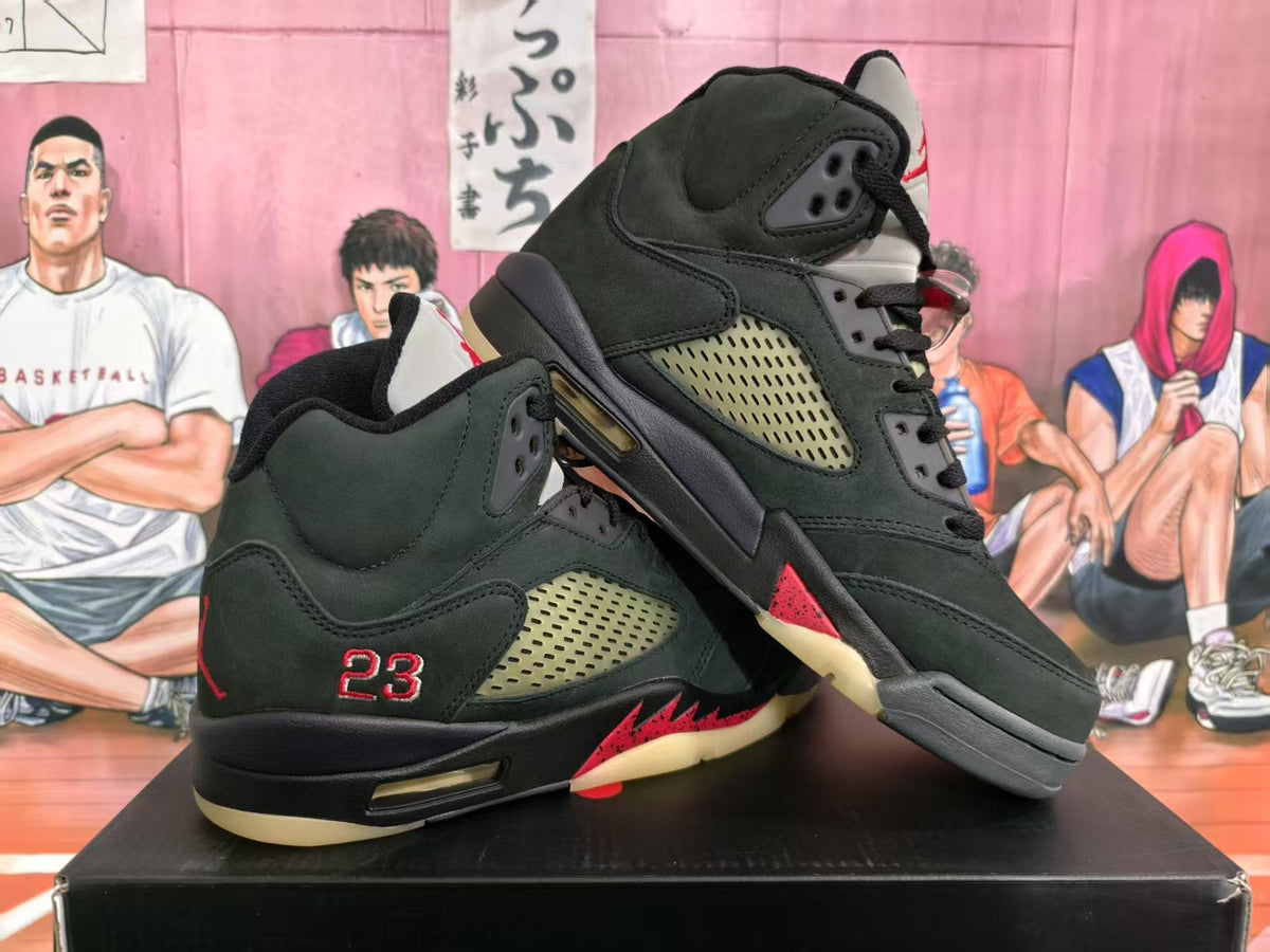 Jordan High-Top Sneakers Black Red