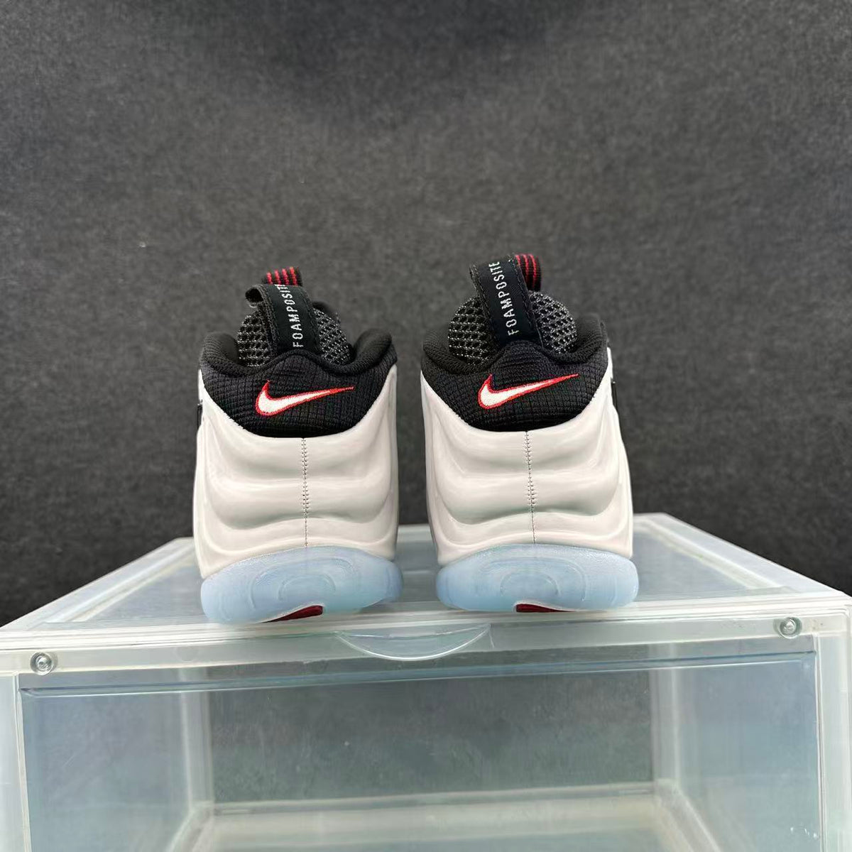 Nike Foamposite Sneakers White Black Adult Style