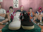 Nike Zoom White Black Mismatched Basketball Sneakers