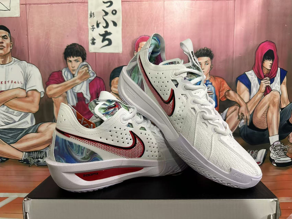 Nike White Camo Basketball Sneakers