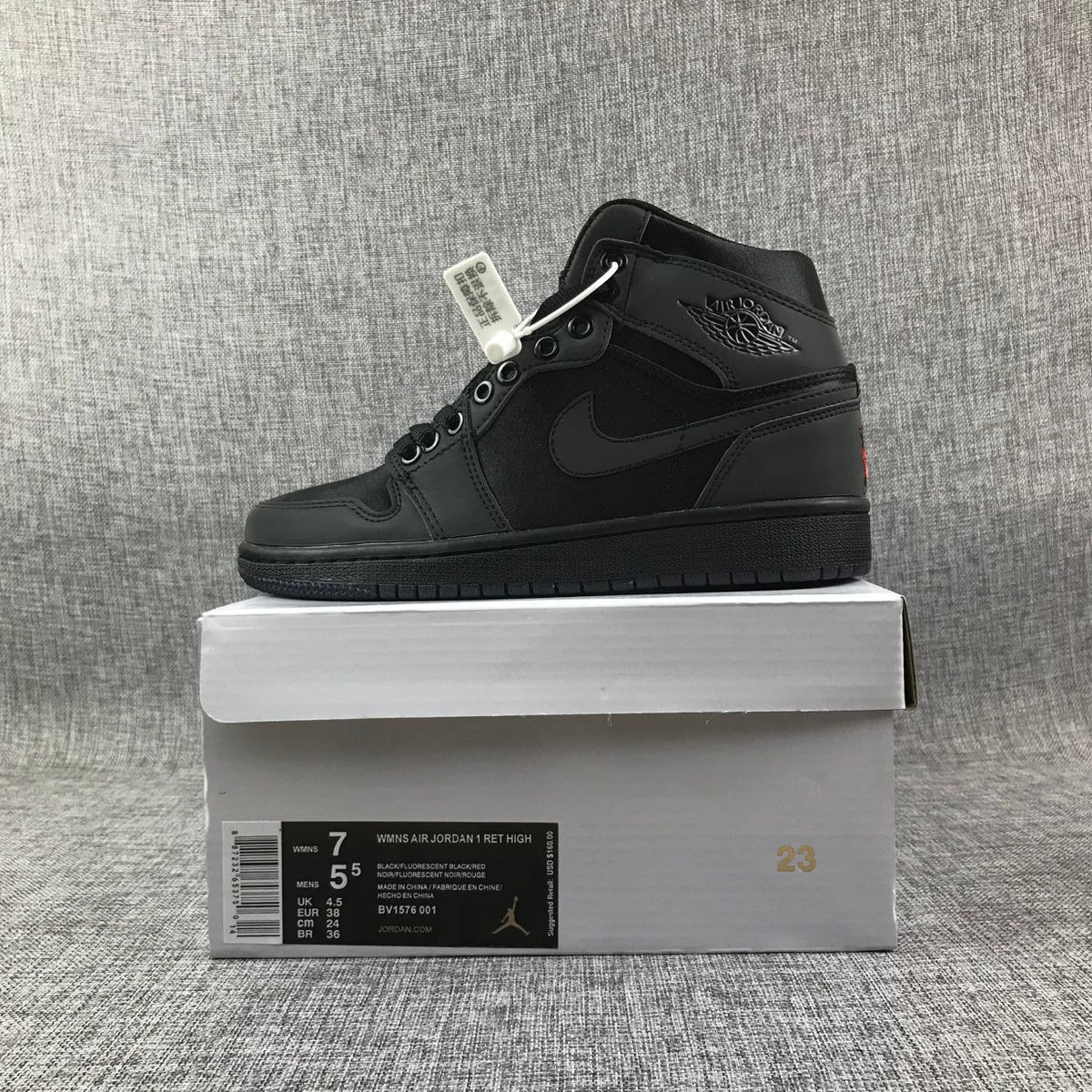 Jordan Air Jordan 1 High Black Rose Sneakers