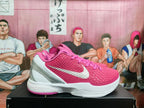 Nike LeBron Basketball Sneakers Pink and White
