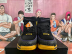 Nike Black Purple Yellow High-Top Basketball Sneakers