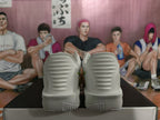 Nike ZoomX White Yellow Basketball Sneakers