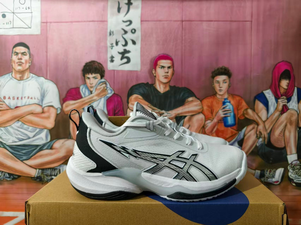 ASICS Swiftace White and Black Basketball Sneakers