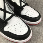 Air Jordan 1 High Black Toe Sneakers 555088-184