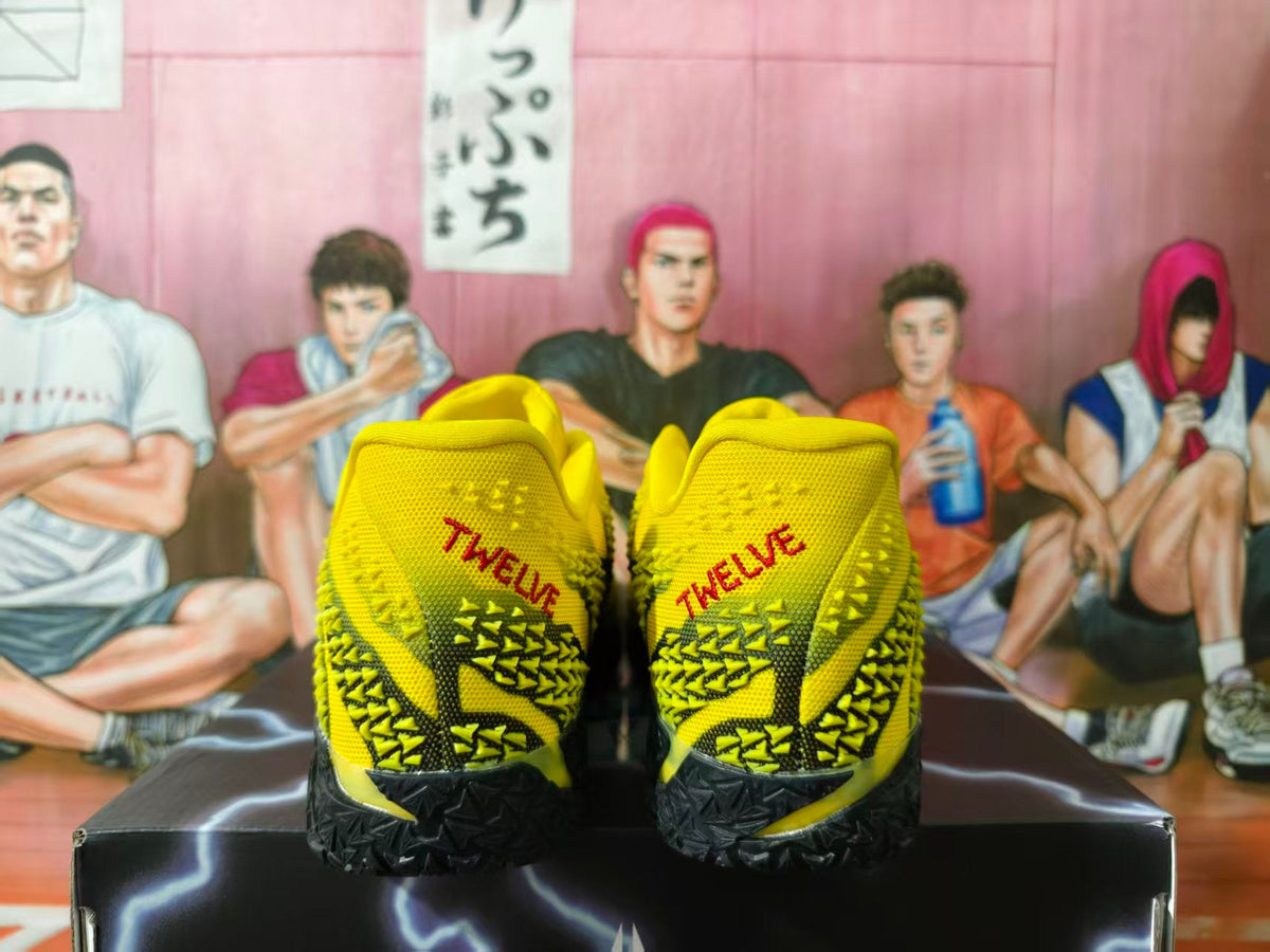 Nike LeBron 12 Basketball Shoes Yellow Black