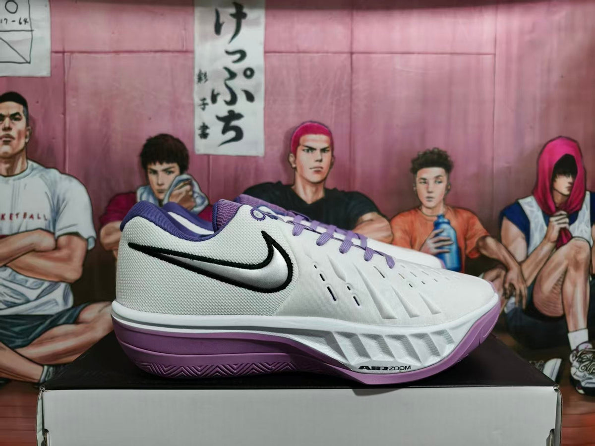 Nike Basketball Shoes White and Purple