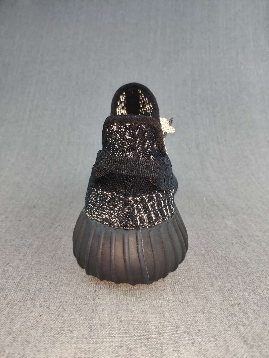 Yeezy 350 V2 Sneakers Black with Reflective-Style Details