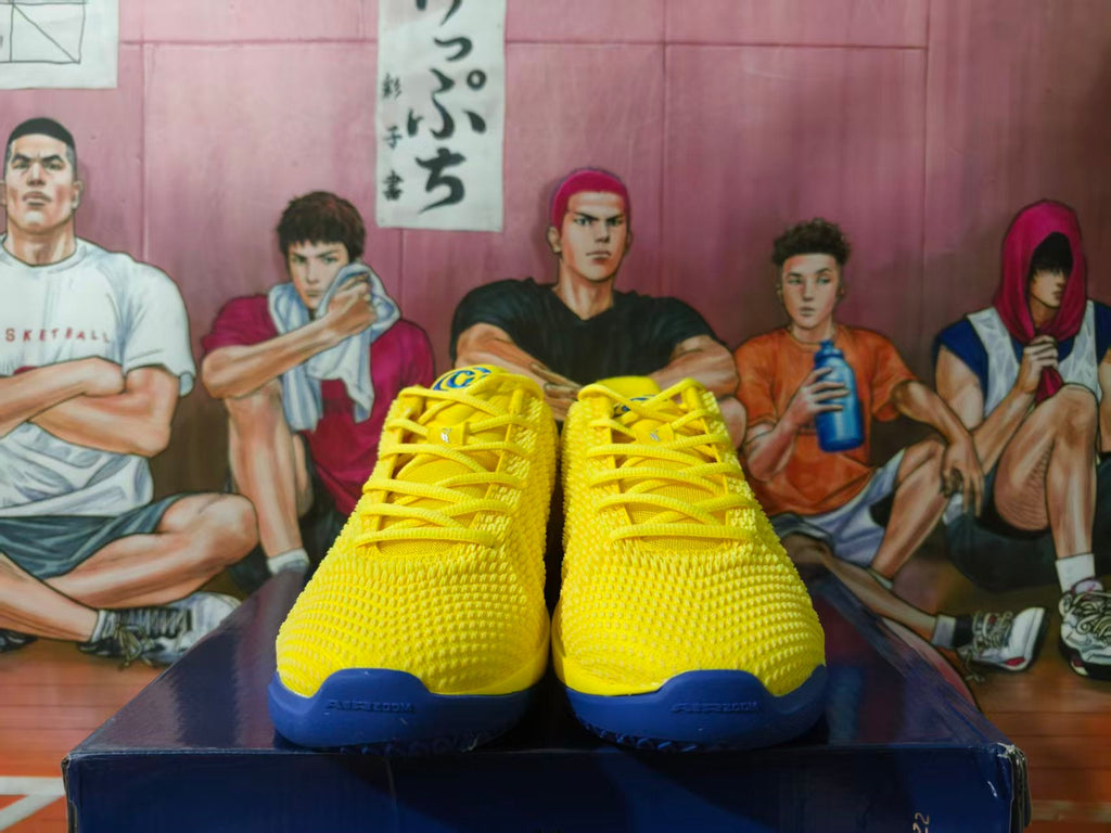 Nike LeBron Basketball Shoes in Yellow and Blue