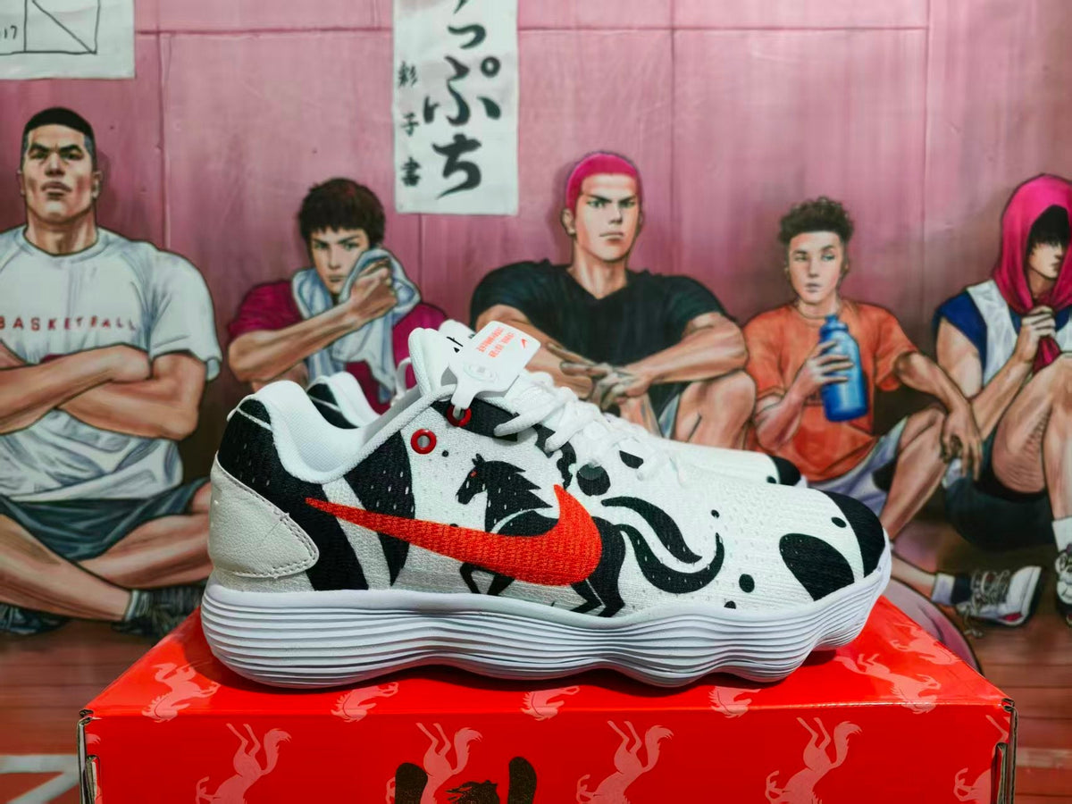 Nike Zebra Print Sneakers White Black Red