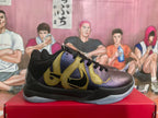 Nike Kobe 5 Basketball Shoes Purple and Black Gold