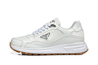 Prada Logo Low-Top Sneakers in White