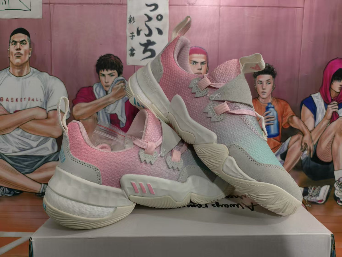 Adidas Pink Basketball Sneakers