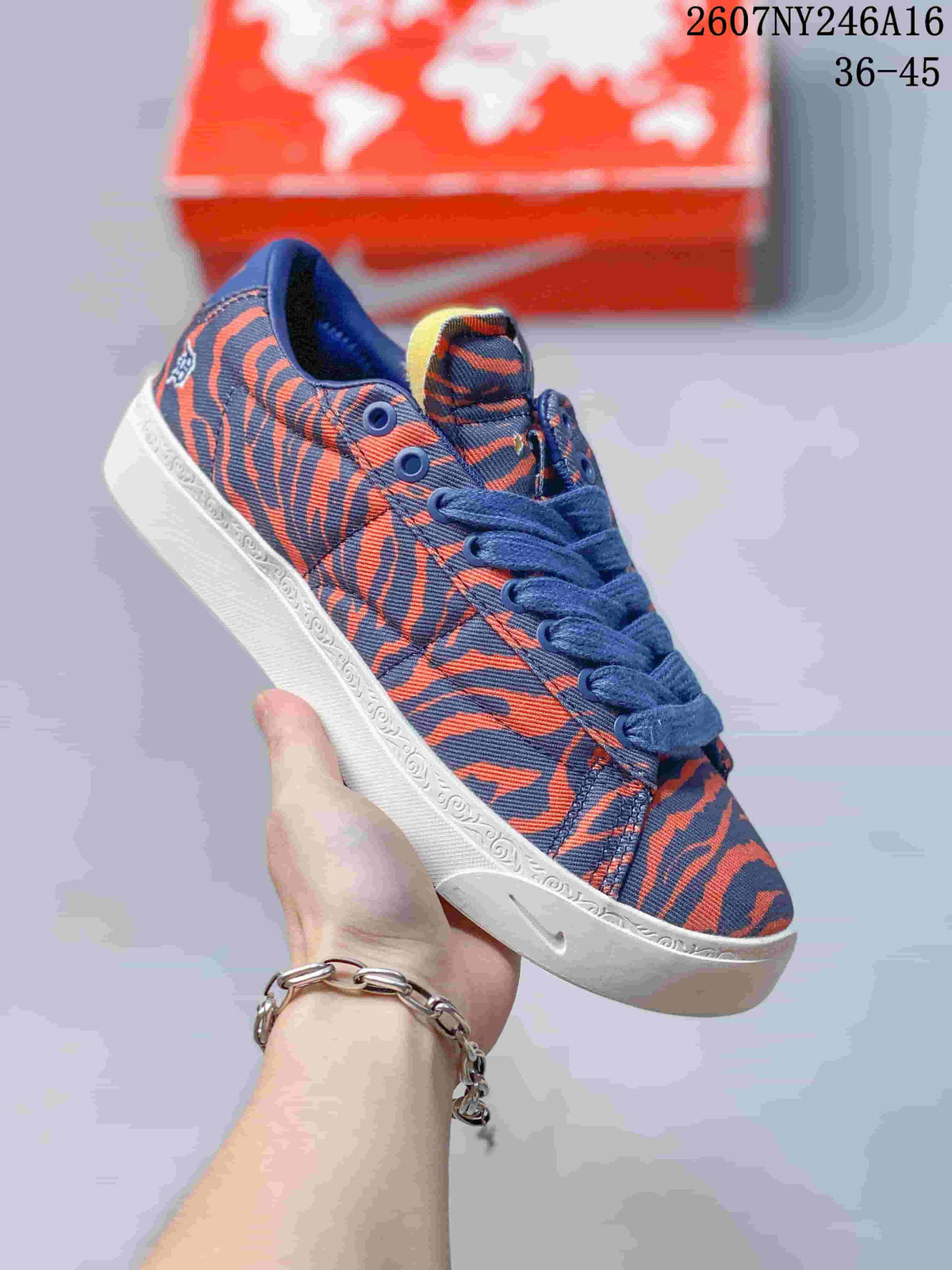 Nike Devin Booker x Blazer Low Sneakers Blue/Orange 2607NY246A16