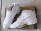 Jordan 19 White High-Top Basketball Sneakers