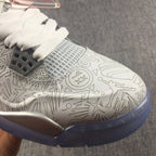 Jordan Air Jordan 4 Laser White Platinum Sneakers