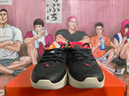 Nike Basketball Shoes, Black and Light Bone with Red Accents