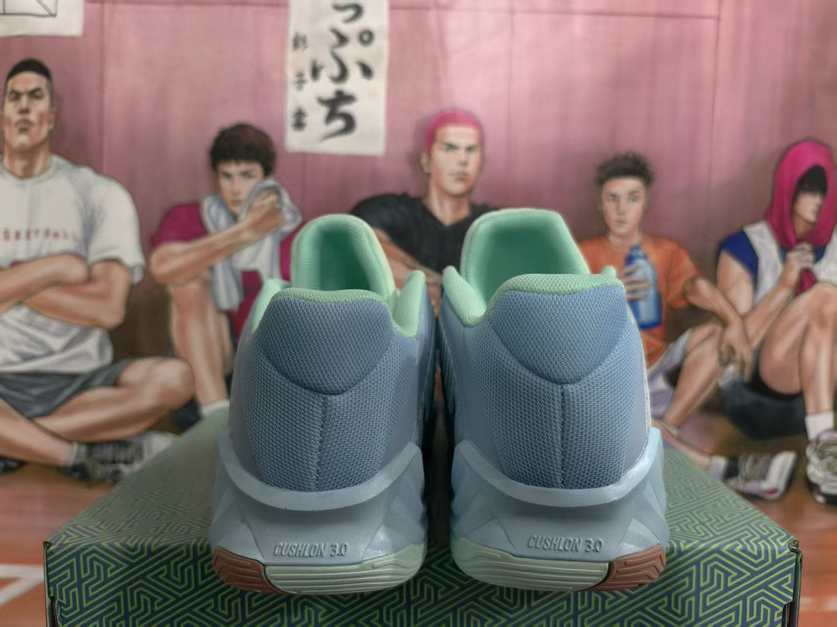 Nike Cushlon 3.0 Basketball Sneakers Blue Green