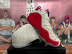 Red and Blue Mismatched High-Top Sneakers
