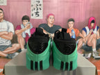 Green Basketball Sneakers with Black Details