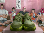 Khaki Green Basketball Sneakers