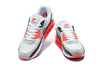 Nike Air Max 90 Sneakers Grey Black Bright Crimson