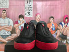 Converse Black and Red High-Top Sneakers