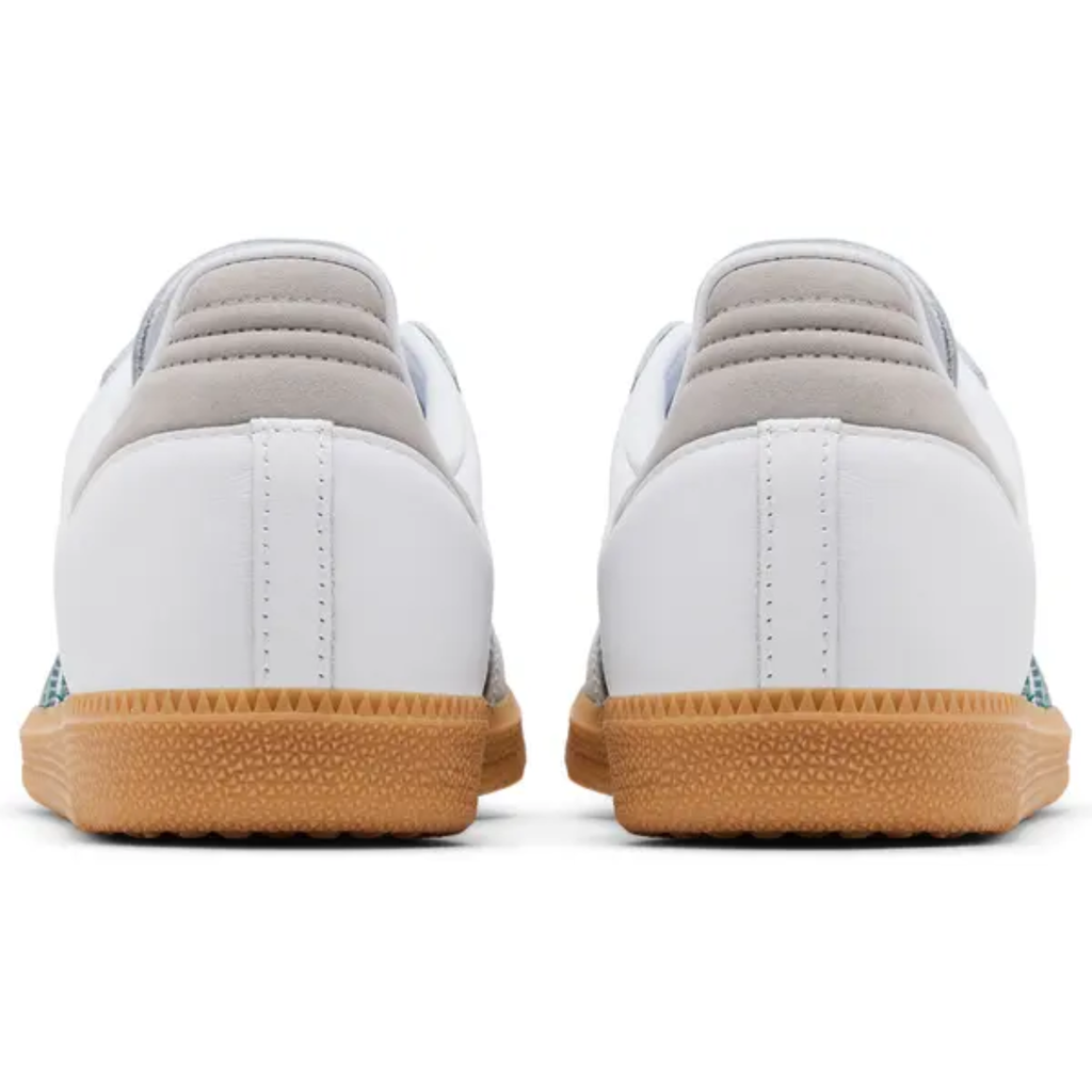 Adidas Originals Women's White/Green Samba OG Sneakers,  JI2724 (No Box)