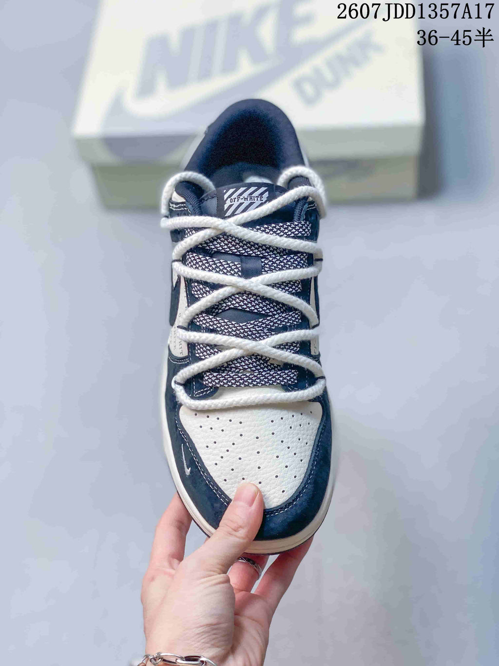Nike SB Dunk Low Sneakers Navy and White