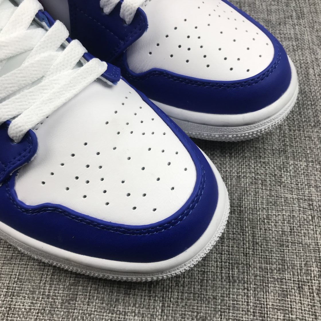 Jordan Air 1 Mid Blue Pink Sneakers 554724-451