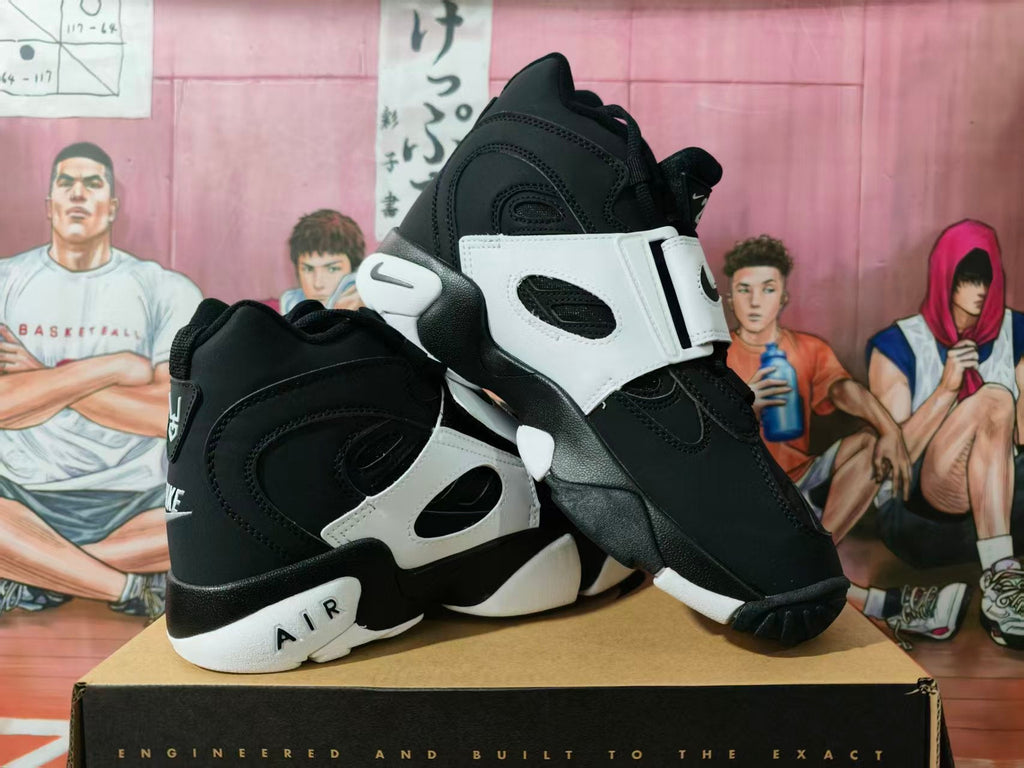 Nike Black and White High-Top Basketball Sneakers