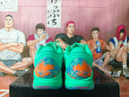 Nike Basketball Sneakers Blue Orange Splatter