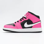 Jordan High-Top Sneakers Hot Pink Black White 555112-002