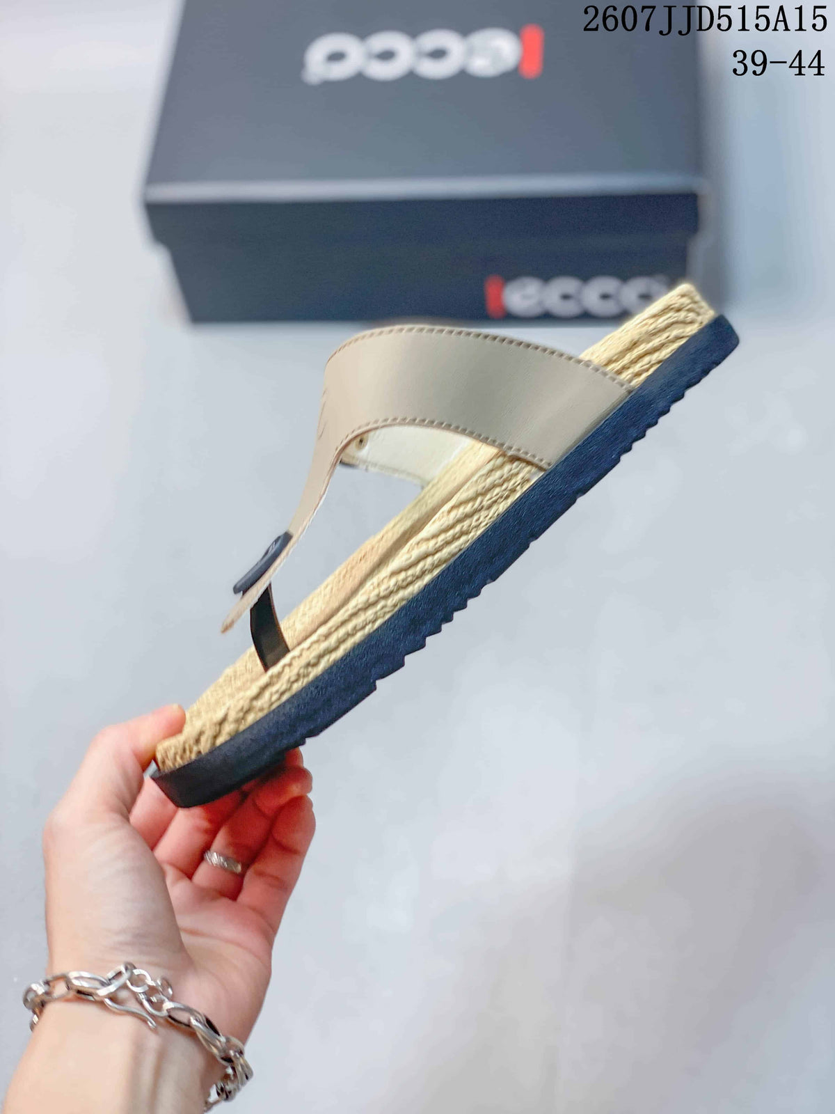 ECCO Comfort Sandals Beige with Black Sole 2607JJD515A15