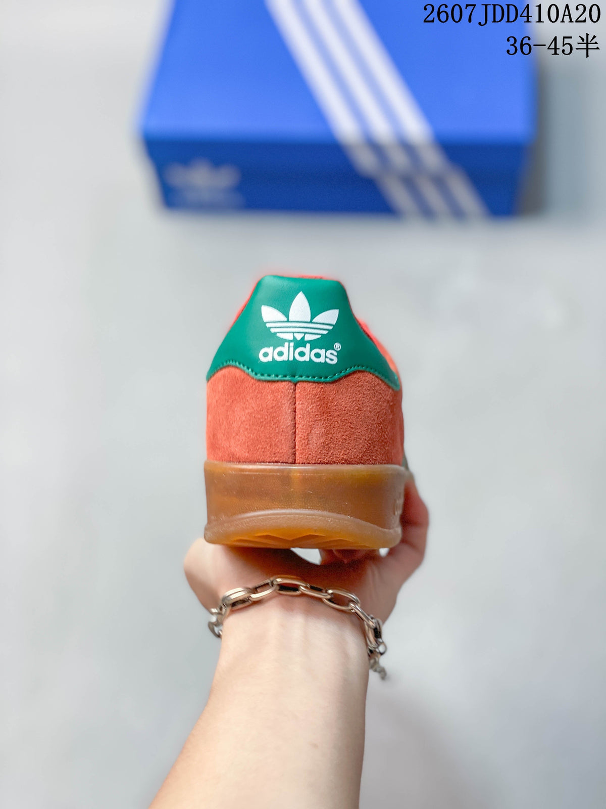 adidas Gazelle Sneakers Coral Green Gum Sole