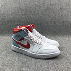 Jordan Air Jordan 1 Mid Ice Blue White Red 555112-104