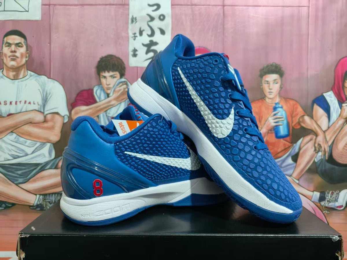 Nike Kobe 6 Basketball Shoes Blue White