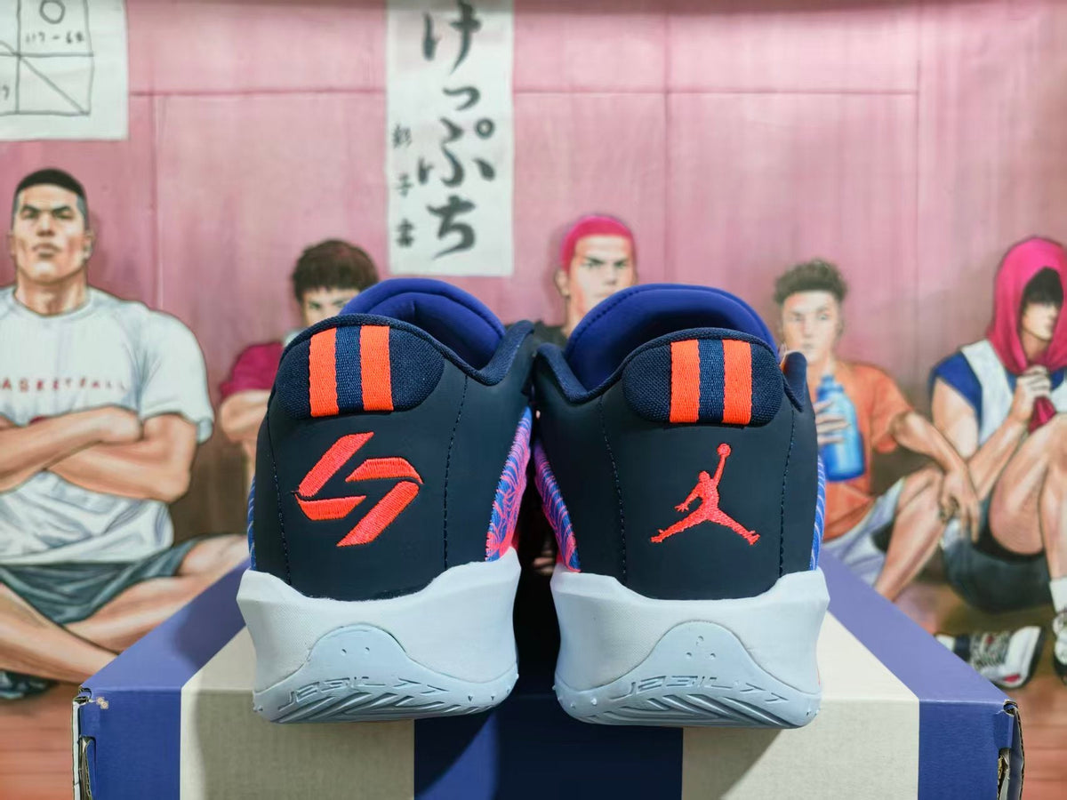 Jordan Luka 4 Basketball Shoes Purple and Navy
