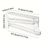 Auto-Sliding Egg Holder Tray Fridge Storage Organizer 14 Eggs