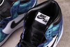 Jordan Air Jordan 1 Tie-Dye High-Top Sneakers Blue Black White
