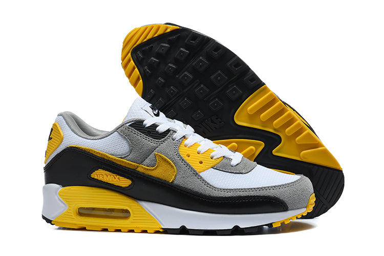 Nike Air Max 90 Sneakers White Grey Yellow Black