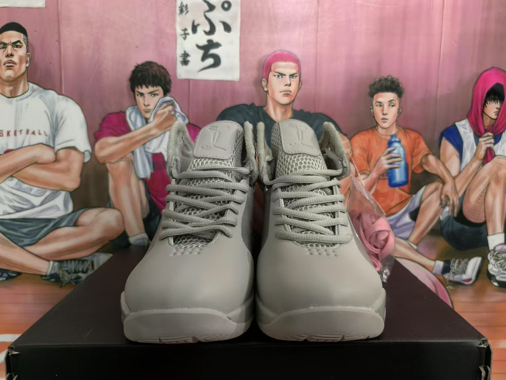 Nike Basketball Sneakers Gray High-Top