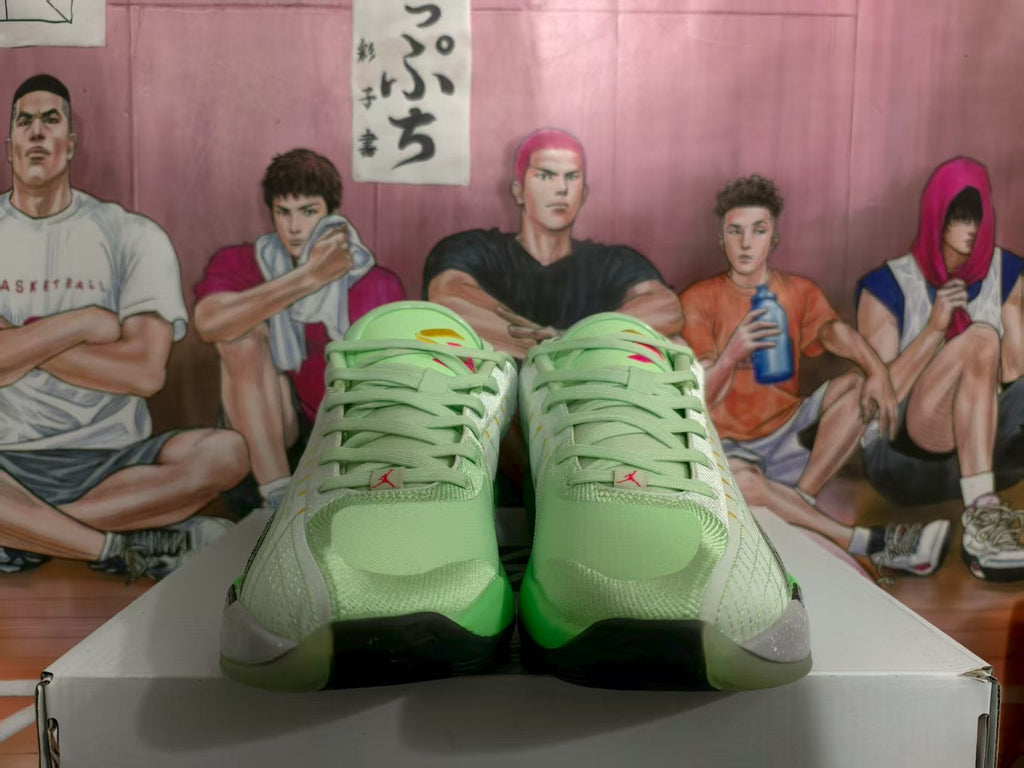 Jordan Basketball Sneakers White Green