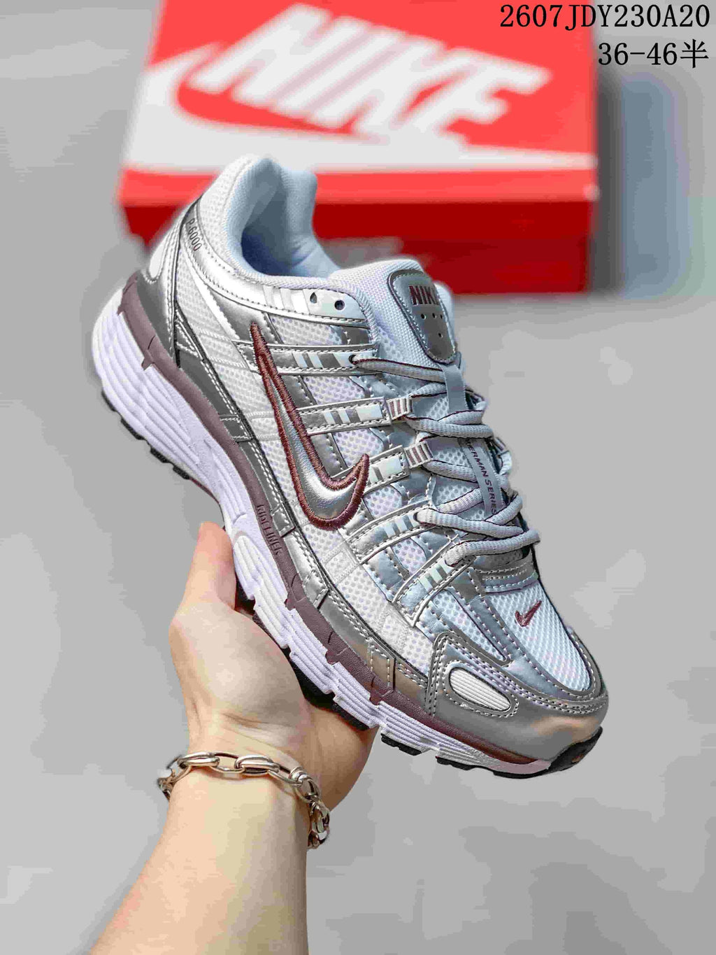 Nike P-6000 Sneakers Silver White 712100ORO