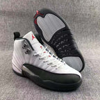 Jordan Air Jordan 12 Reverse Taxi Sneakers White Black