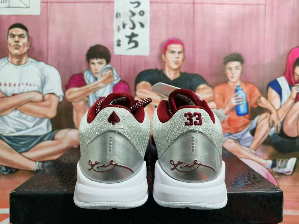 Nike Basketball Sneakers Burgundy Silver White
