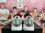 Nike Basketball Sneakers Burgundy Silver White