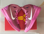 Nike HD2010 Kids High-Top Sneakers Pink and Burgundy