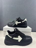 Off-White Out Of Office Sneakers Black White OMAI89C99LEA0191001